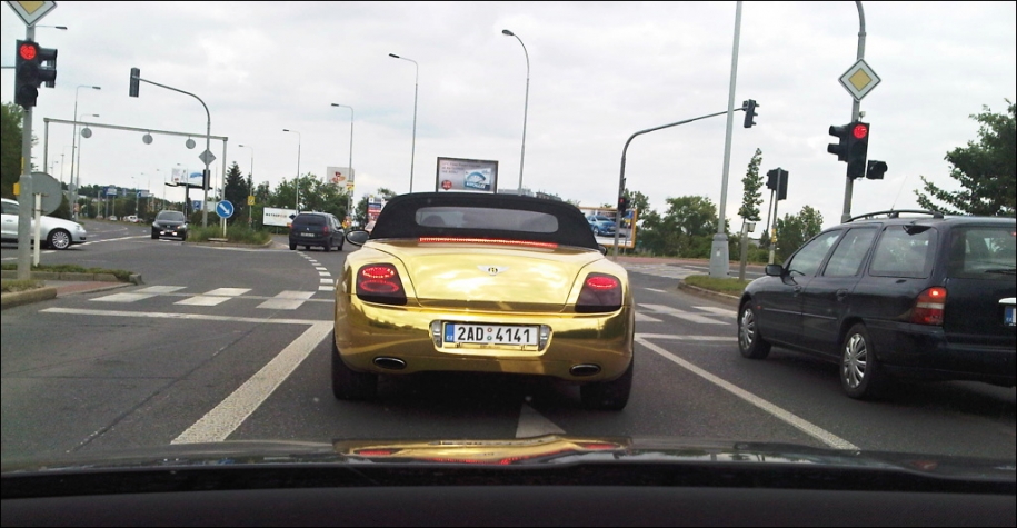 Gold Bentley